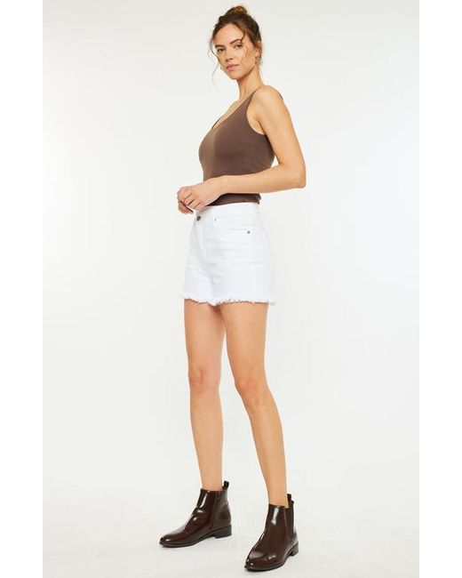 Kancan White Irene 90's Crossover Shorts