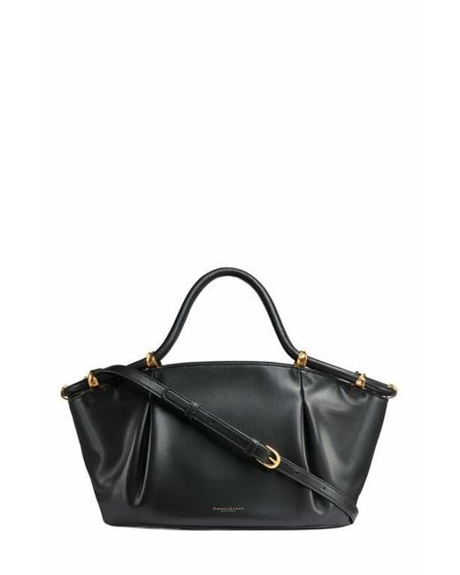 Donna Karan Black Chiffon Satchel