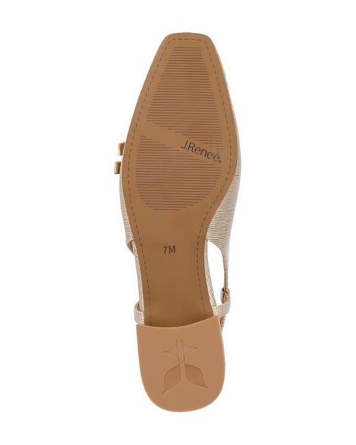 J. Reneé Natural Jovana Lizard Embossed Slingback Pump