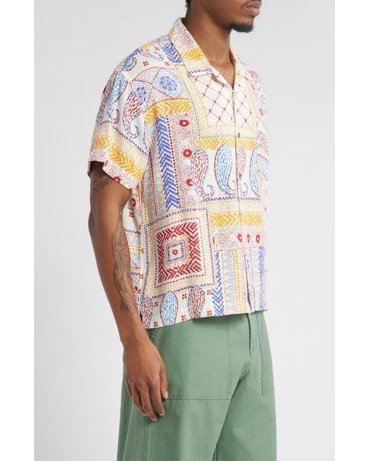 Obey Green Archie Short Sleeve Button-Up Shirt for men