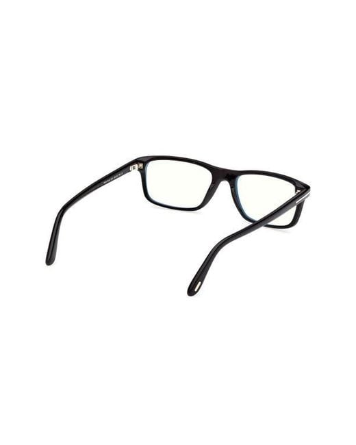 Tom Ford Brown 53Mm Rectangular Light Blocking Glasses for men
