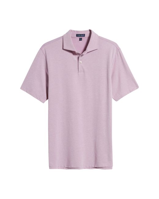 Peter Millar Purple Crown Crafted Albatross Piqué Performance Polo for men