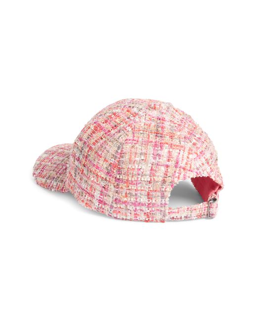 BP. Tweed Baseball Cap in Pink Lyst