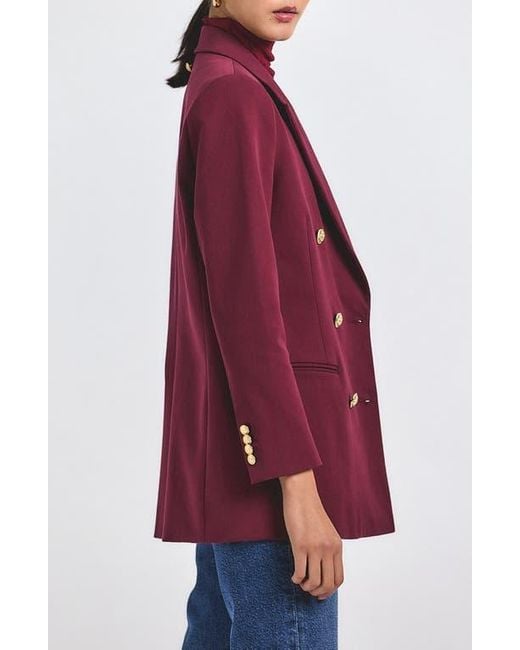 10 Crosby Derek Lam Red Walter Double Breasted Jacket