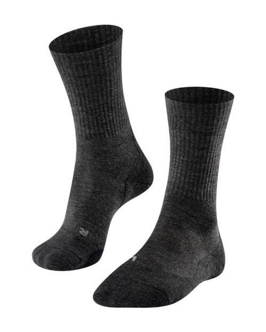Falke Black Tk2 Explore Wool Hiking Socks for men
