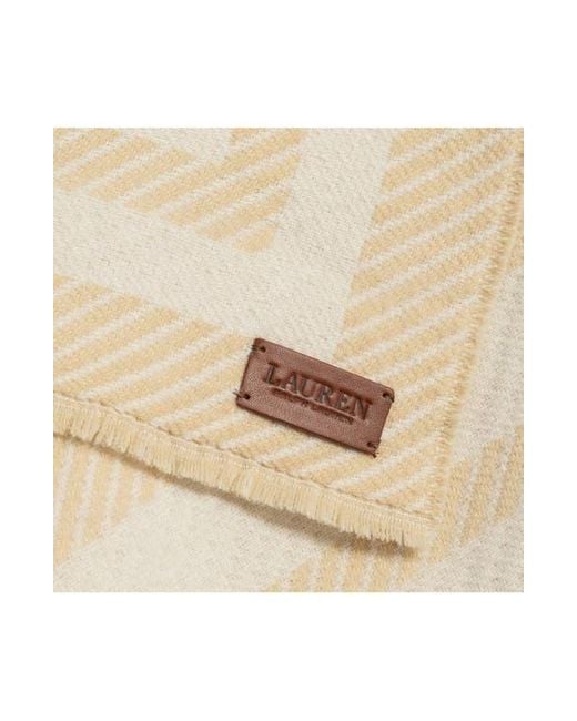 Ralph Lauren Natural Border Stripe Ruana