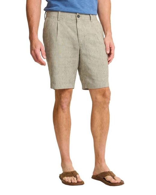Tommy Bahama Natural Isla Sands Pleated Stripe Linen Blend Shorts for men