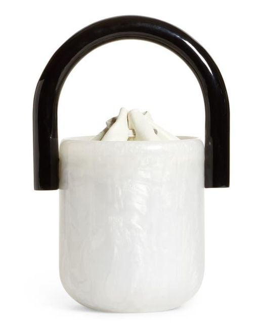 Cult Gaia White Olivia Bucket Bag