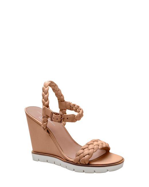 Linea Paolo Pink Esie Ankle Strap Wedge Sandal