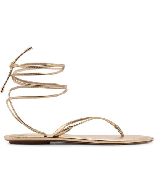 Mango Brown Strips Sandal
