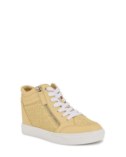 Nine West Natural Tons Lace-Up Wedge Sneaker