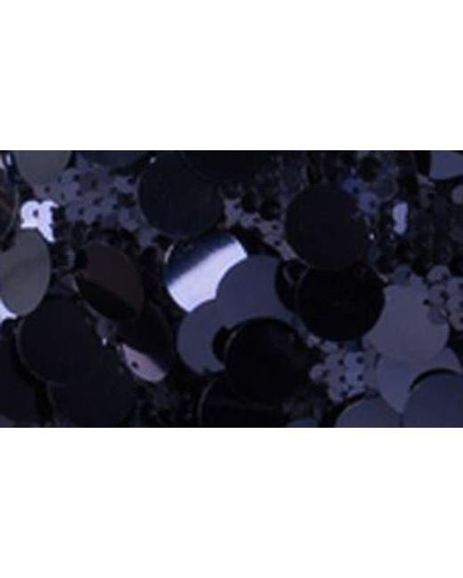 Edikted Blue Sabrina Sequin Low Rise Miniskirt