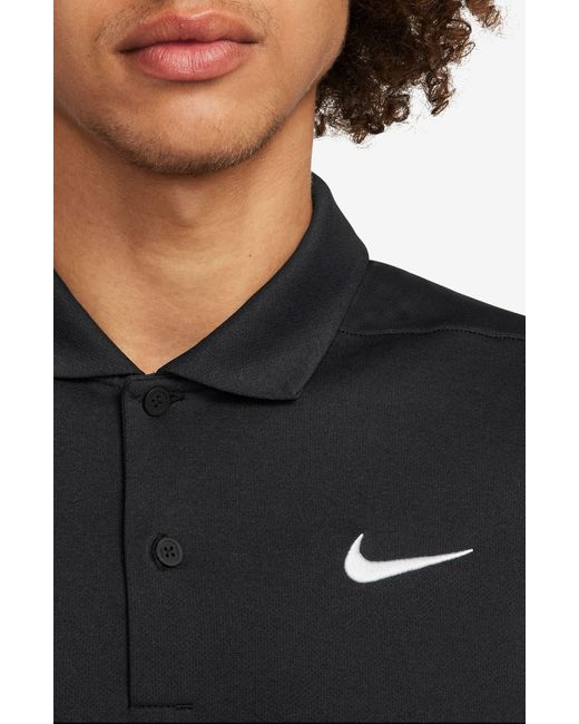 Nike Black Dri-fit Victory+ Golf Polo for men