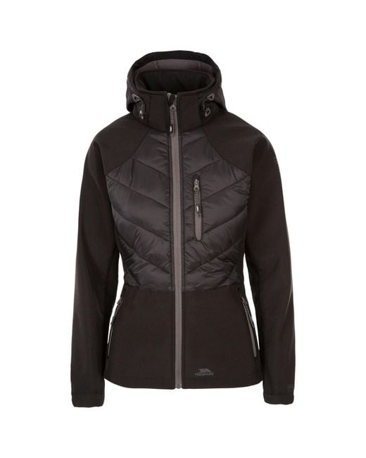 Trespass Black Elvira Soft Shell Jacket