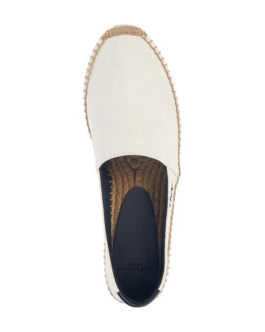 Saint Laurent White Monogramme Logo Espadrille