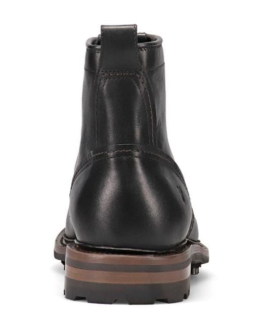 Frye Black Hudson Work Boot for men