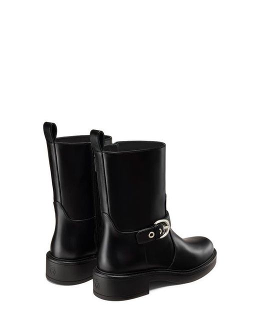 Stuart Weitzman Black Chrystie Zip Bootie