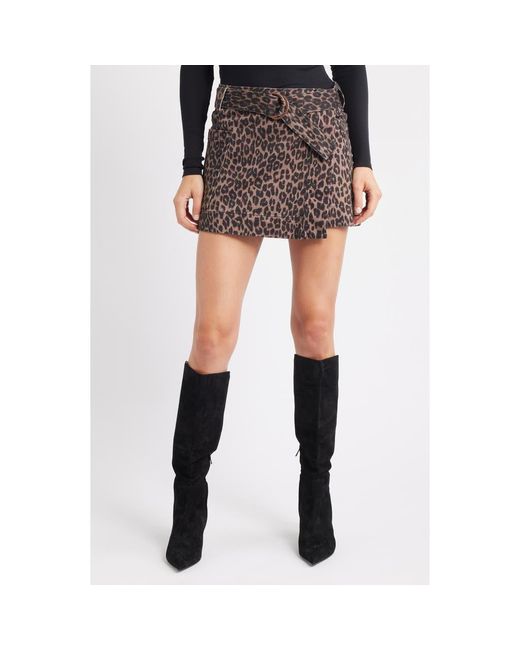 Rails Brown Deanna Belted Skirt