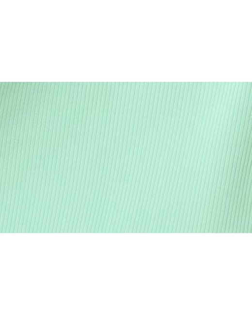 L*Space Green Cameron Cutout Rib Cover-up Midi Dress