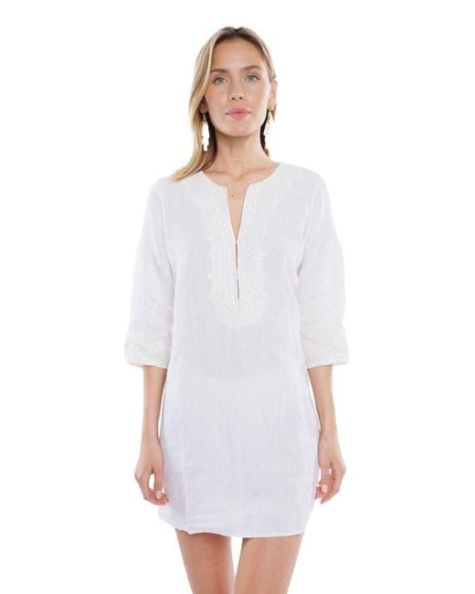 Calypso St. Barth White Cara Tunic
