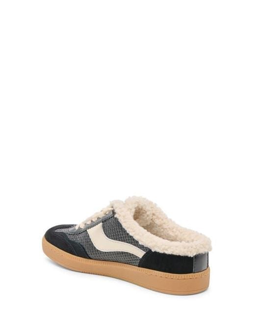 Dolce Vita White Notice Faux Shearling Sneaker