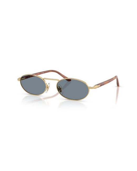 Persol Blue 55Mm Rectangular Sunglasses