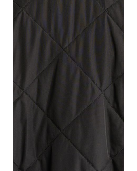 Zella Black Quilted Side Zip Bomber Jacket