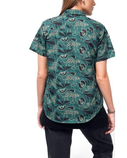 WILDFANG Green The Essential Oxford Button Up