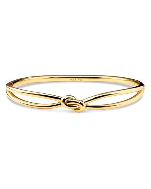 DEVATA Metallic Love Knot Bangle Bracelet