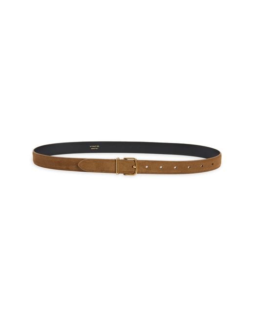 Vince White Suede Belt