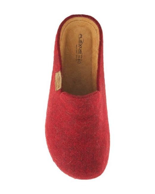 Flexus by Spring Step Red Cloggish Mule