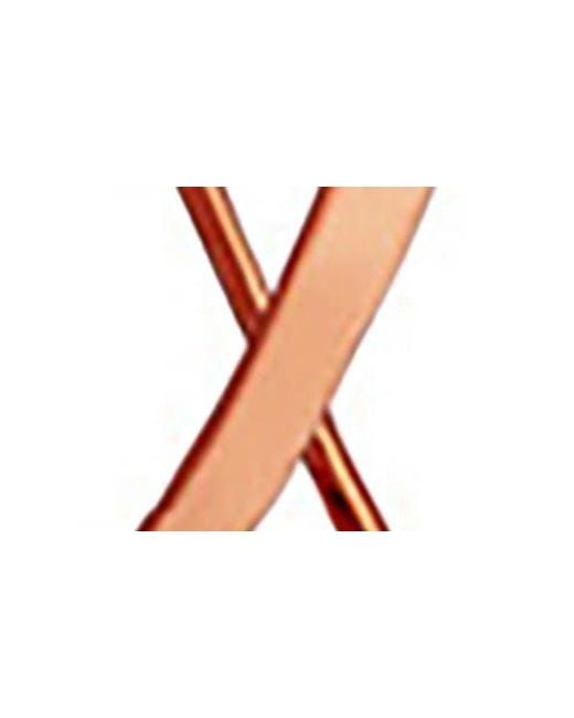 Lana Jewelry Metallic 14K Flat Upside Down Hoop Earrings