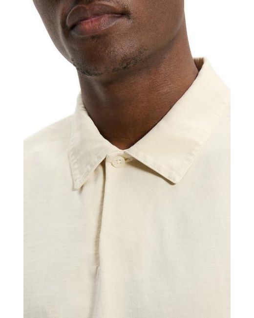 Theory Natural One Button Polo for men