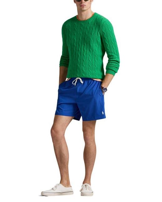 Polo Ralph Lauren Blue Traveler Swim Trunks for men