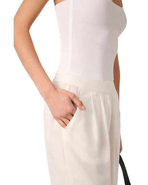 WeWoreWhat Natural Linen Trouser