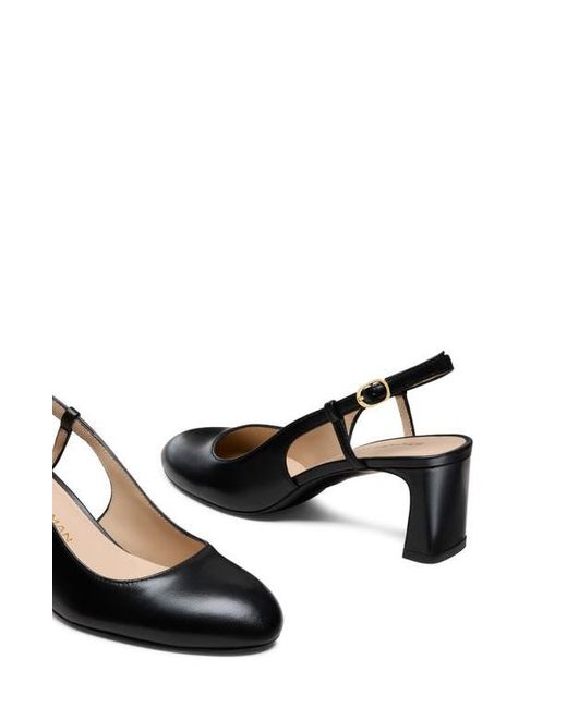 Stuart Weitzman Black Babette Slingback Pump