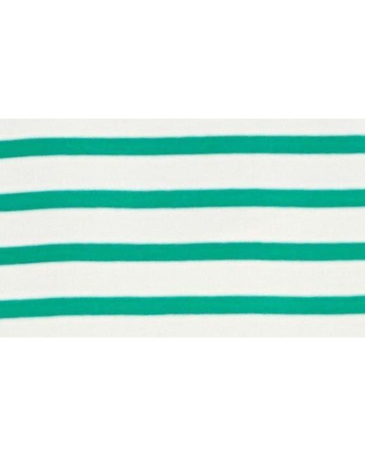 English Factory Green Stripe Knit Polo