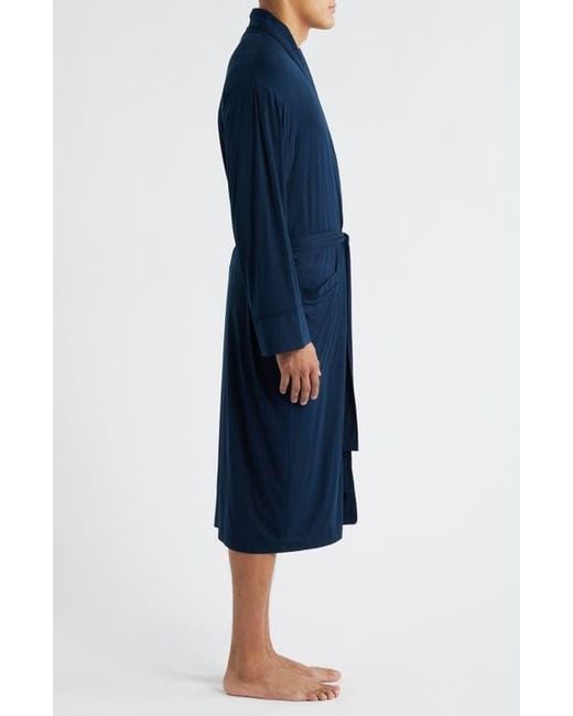 Daniel Buchler Blue Modal & Silk Robe for men