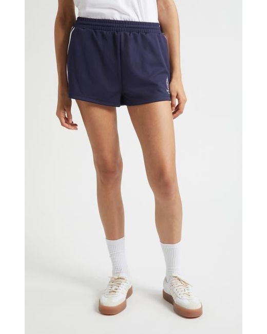 Sporty & Rich Blue Crown Tennis Embroidered Roller Shorts