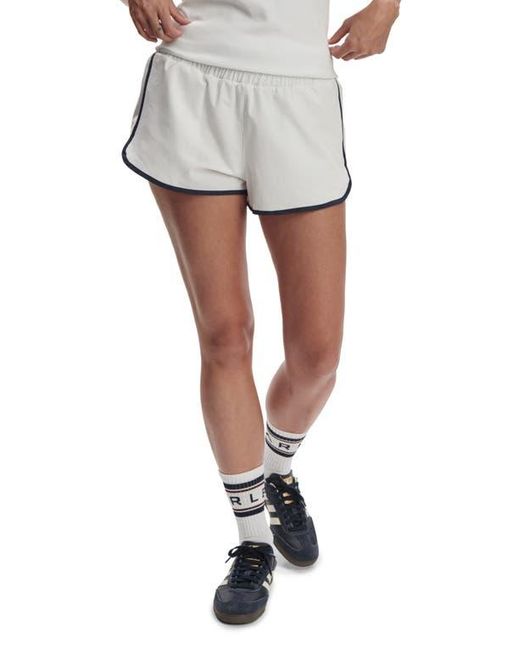Varley White Soft Ripstop Shorts