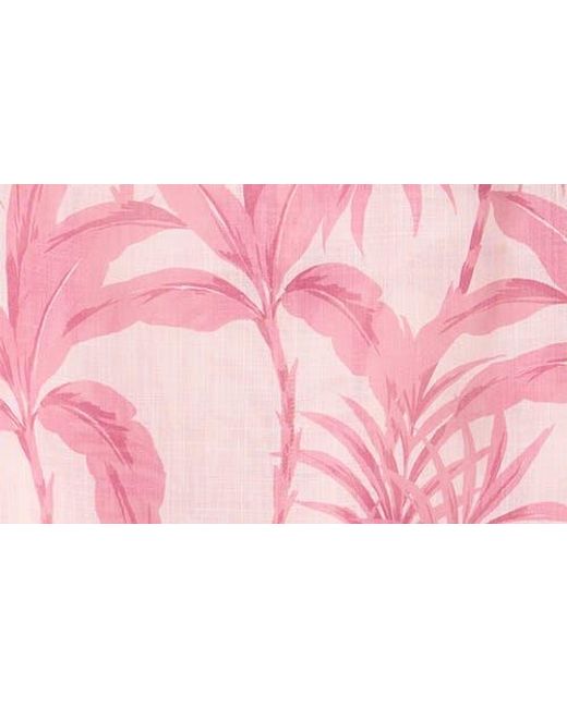Lipsy Pink Palm Print Puff Sleeve Top