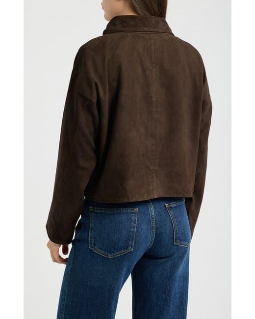 AllSaints Black Ryder Suede Jacket