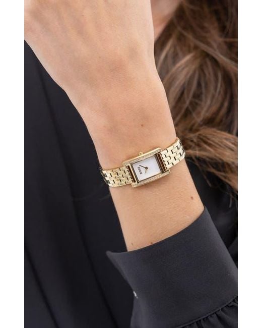 Boss Metallic Lucy Precious Rectangular Watch, 18.5Mm