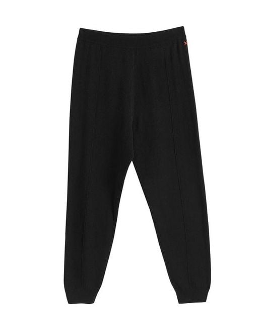 Chinti & Parker Black Wool Cashmere Cuffed Joggers