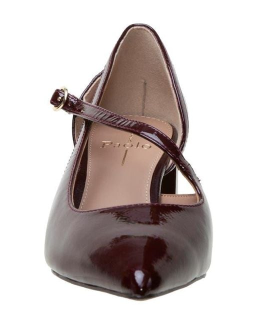 Linea Paolo Brown Biondy Pointed Toe Half D'Orsay Pump