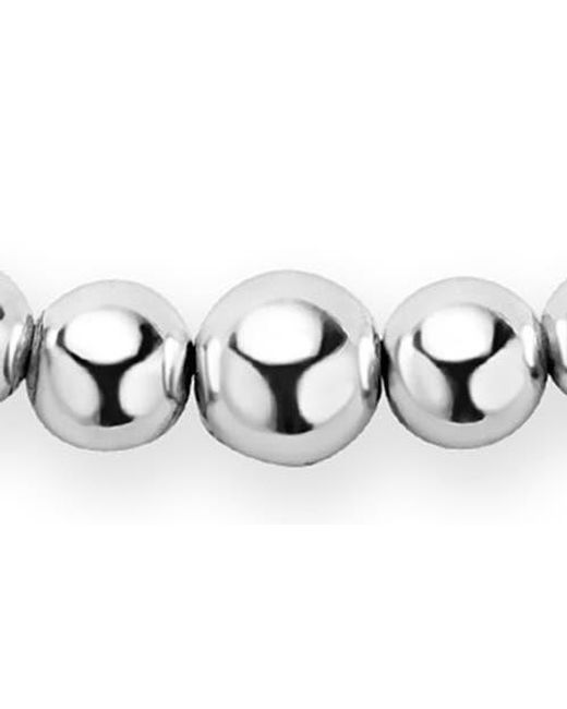 Lagos White Caviar Bubbly Graduated Bead Collar Necklace