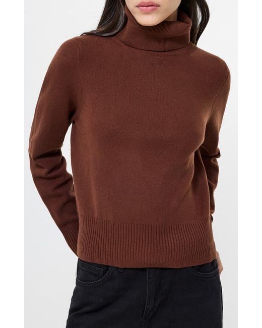French Connection Brown Babysoft Turtleneck Sweater