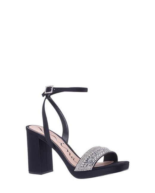 Nina Blue Sofina Ankle Strap Platform Sandal