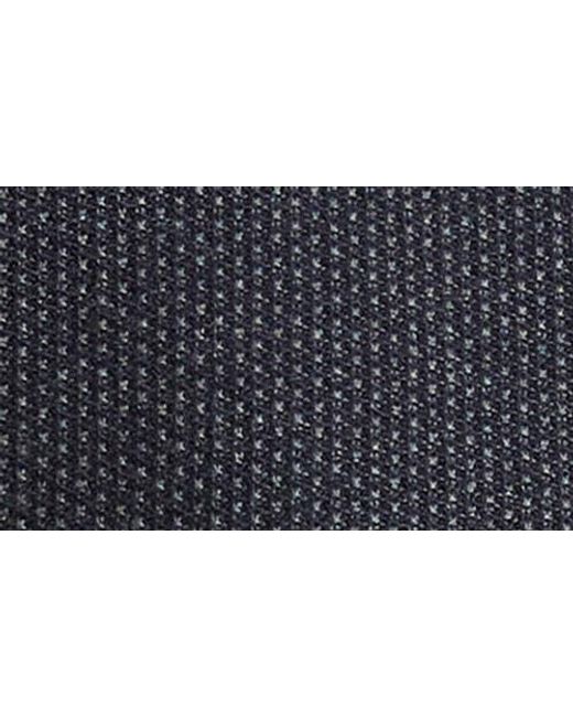 Vince Blue Geometric Jacquard Wool & Cashmere Quarter Zip Pullover for men