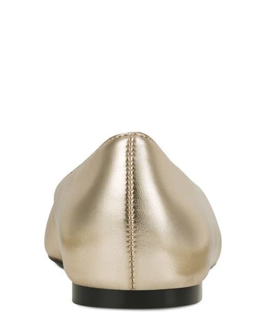 DKNY White Darianne Ballet Flat